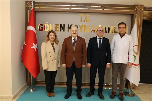 Kaymakamımıza İl Sağlık Müdürü ve Halk Sağlığı Hizmetleri Başkanından Ziyaret